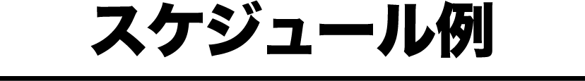 スケジュール例